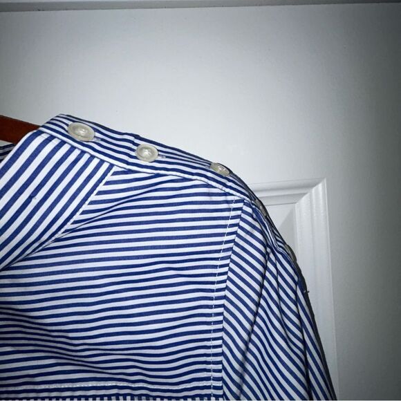 J.Crew Stripe Print Long Sleeve Blouse Shirt Top - Picture 4 of 9
